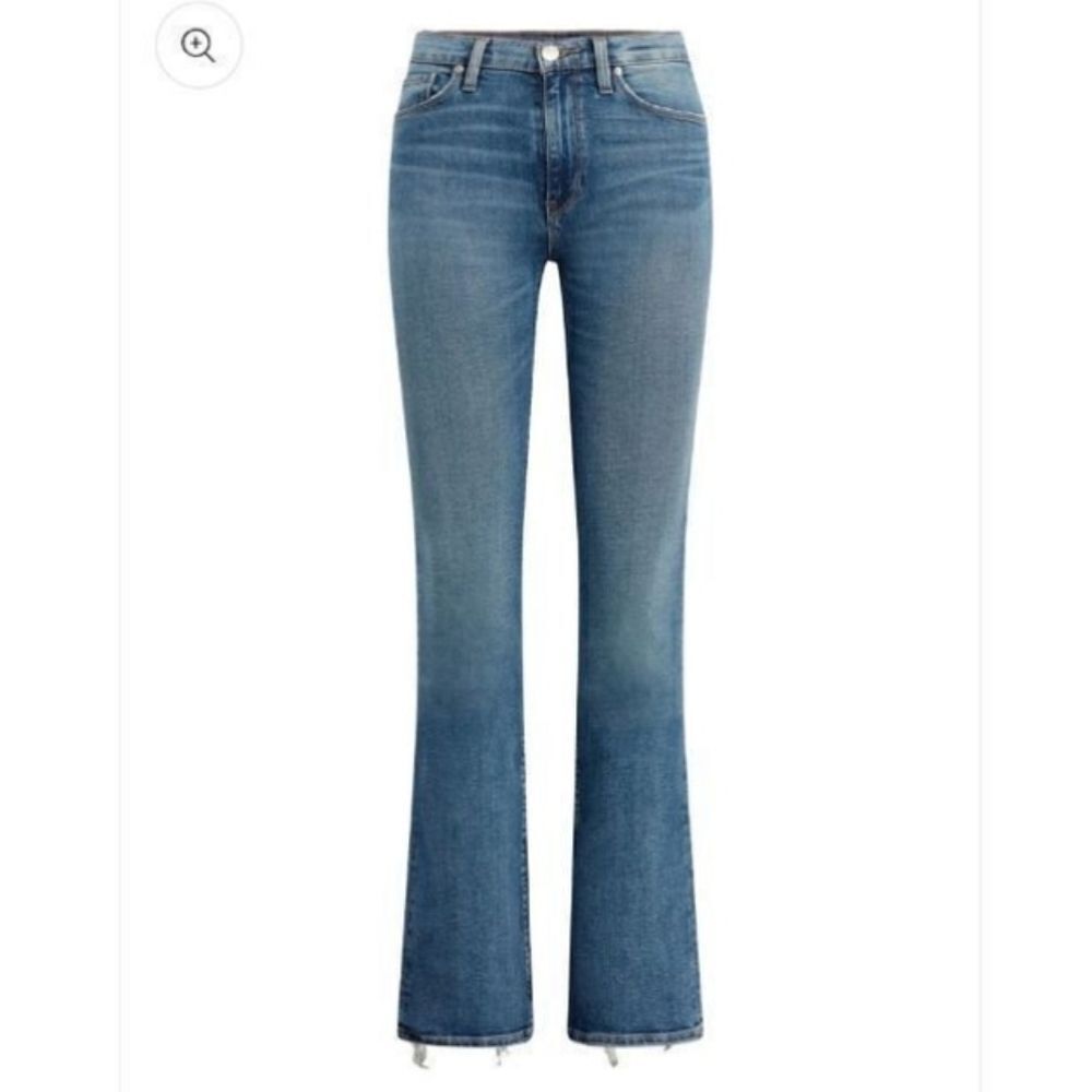 Hudson Jeans Barbara Bootcut Raw Hem Denim Jeans Sz 30